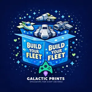 Build Your Fleet Box – Pick Your Own 3D Printed Spaceships | Custom Sci-Fi Starship Model Collection | Galactic Prints