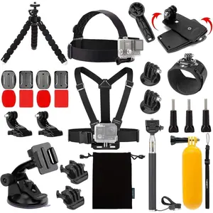 Accessories Kit for  EK5000 EK7000 4K WiFi Action Camera  Hero 12 11 10 9 8 7 6 5/Session 5/Hero 4/3+/3/2/1 Max Fusion SJ4000 SJ5000 (14-in-1)