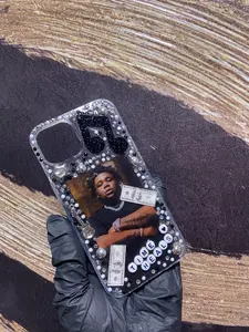 Custom Photo Junk Case with Rhinestones