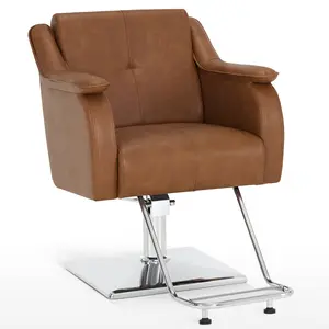 BarberPub Salon Styling Chair for Hair Stylist, Barber Spa Hair Salon Equipment  Furniture Leather 9471