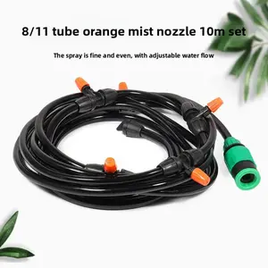 10m Fogging Kit, Automatic Garden Sprinkler System, Watering Tool, Cooling & Dust Control, Micro Irrigation System