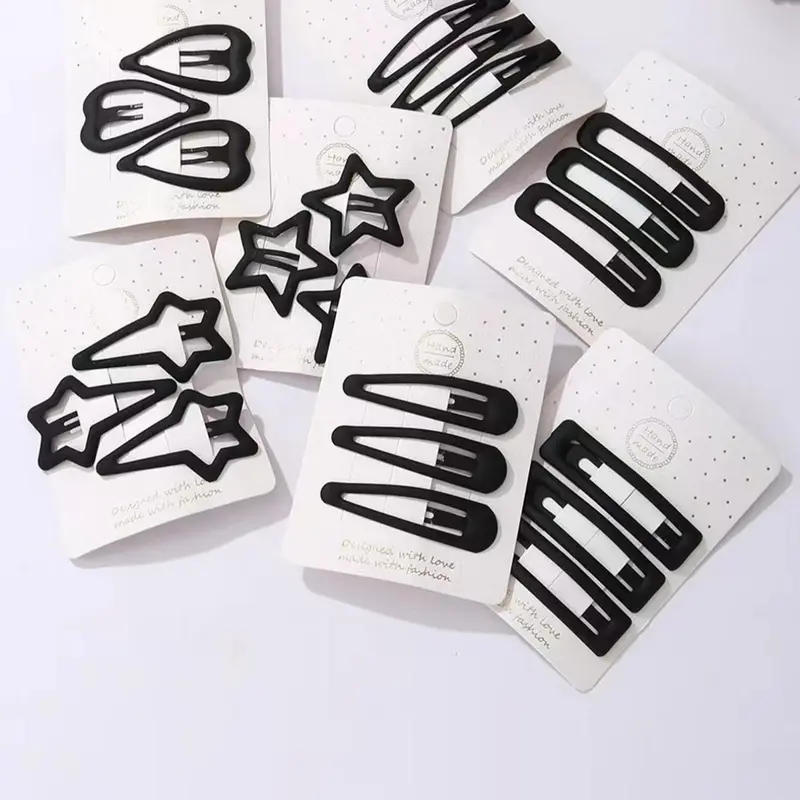 Matte Hair Clips Set, 21pcs Simple Plain Color Hair Clips, Back To School Season Side Bangs Hair Clip, Fashion Clip Design Hair Accessories for Women & Girls, Minimalist Headwear Suitable for Daily Use, Flat Hair Clips, Hair Decor