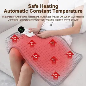 Cozy Flannel Heated Pad for Back & Period Cramps, Portable Heating Pad for Neck and Shoulders with Auto Shut Off – Large, Machine Washable, USB Powered – Christmas Gifts for Women & Men