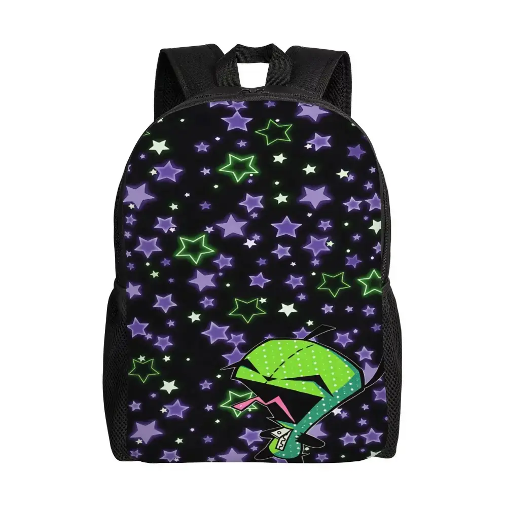 Gir Backpack Inva-der Zim Backpack Unisex School Bags Lightweight Soft Rucksack