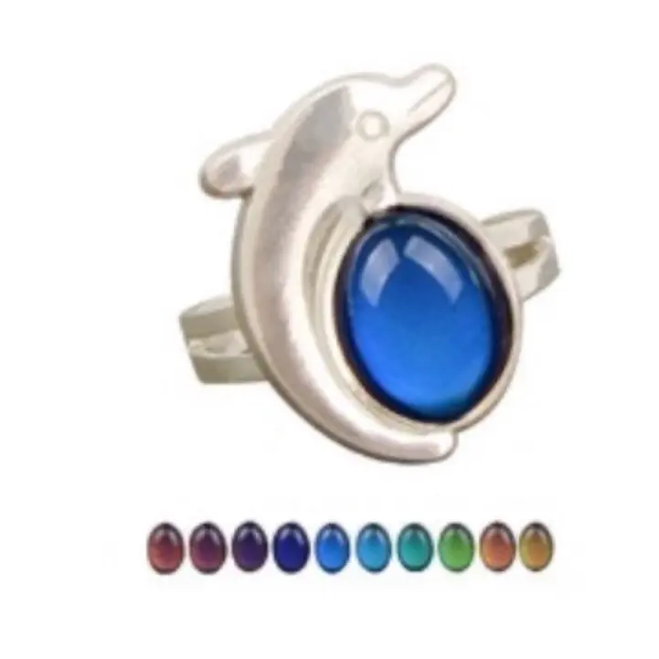 Dolphin Color Changing Adjustable Ring