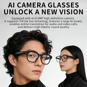 Smart Glasses with 8mp HD Camera, High-Quality Recording, Translation Recognition, Fashionable Smart Eyewear, Cy03 Model