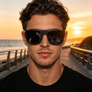 Unisex 2026 New 3PCS Polarized Sport Sunglasses - Anti-Glare Sun Goggles for Fishing, Driving (Bag Accessory Charm for Luggage & Bags)