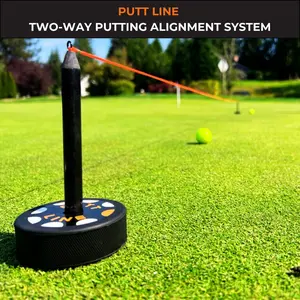 Putt Line Two-Way Putting Golf Training and Alignment Aid System - Indoor  and Outdoor Golf Training Aid - Designed by Golfers to Improve Your Putting, Golf Game, and Lower Your Scores