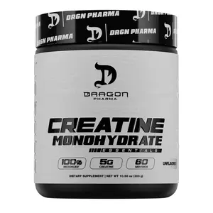 Dragon Pharma Creatine Monohydrate, 300 Grams creatine powder gym supplement