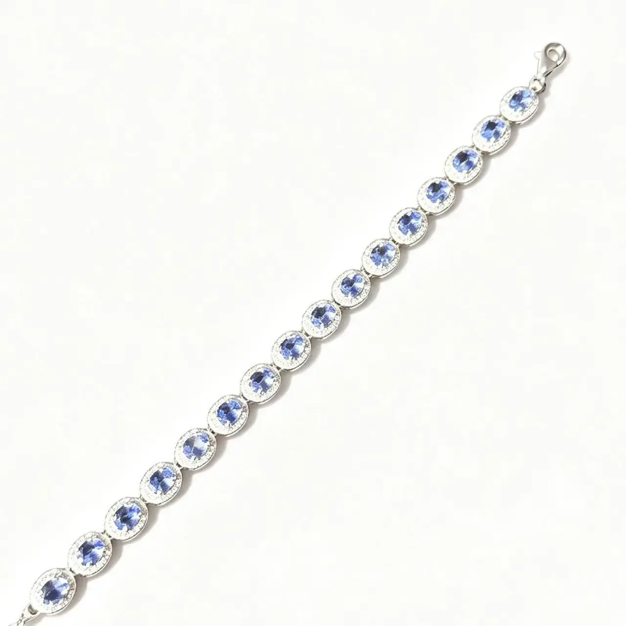 Tanzanite silver bracelet