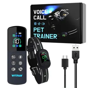4900FT Voice Call Dog Training Collar – – Even from half a park away, you can gently call it back home. LED Light |IP67 Waterproof + Rechargeable | 4 Modes & Adjustable Levels | Adjustable with Reflective Strap For Dogs 10–120 lbs Training Gear