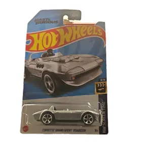 Hot Wheels Corvette Grand Sport Roadster Diecast Car from Fast and Furious Movie Series 8/10 HW Screen Time Edition