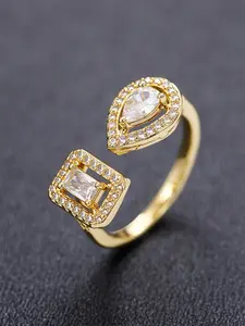 1 PC Fashion Cubic Zirconia Ring For Women Wedding Engagement Jewelry Valentine's Day Gift Elegant Ring Engagement Rings