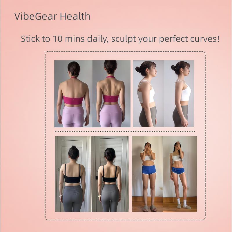 VibeGear 3-in-1 All-in-One Bands Resistance Bands Figure 8 Exercise Bands for Women TPE Material Arm & Chest Expander for Home Gym Yoga Muscle Toning Stretching Gear