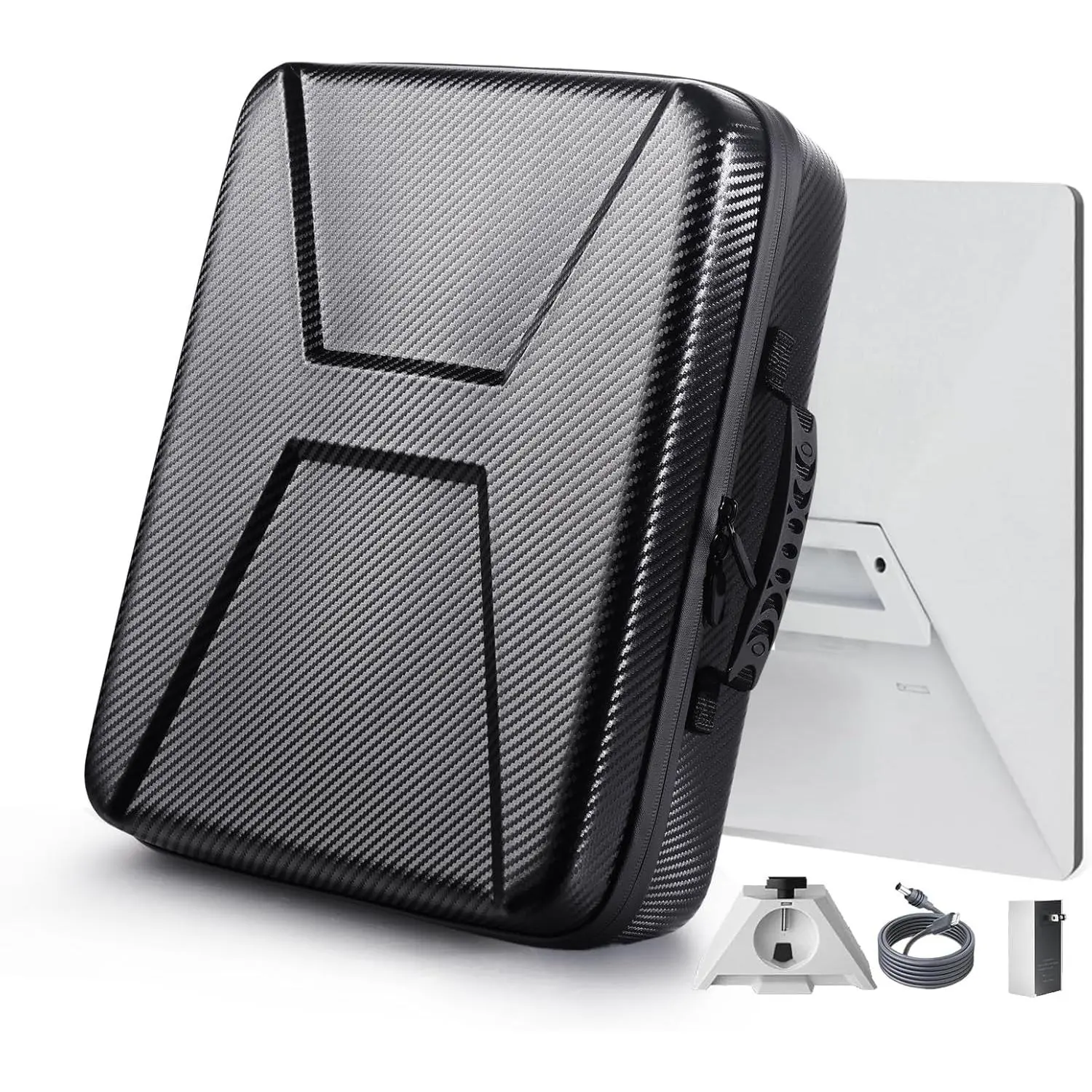 Starlink Mini Case, Portable Shockproof EVA Starlink Case Travel Organizer Storage Bag Protective  with Carrying Handle for Starlink Mini Router & Accessories (Black)