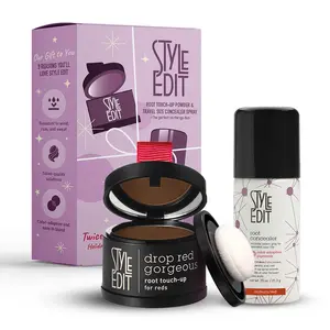 Style Edit Travel Essentials Hair Duo Root Touch Up Powder and Spray | Instant Gray Root Concealer for Grays and Roots Coverage