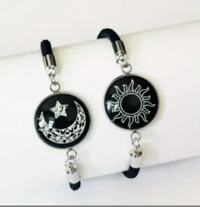 Long Distance Touch Bracelets with Sun&Moon Functional Love Connect Gift For Boyfriend or Girlfriend or your FamilyGiftGift..275..7..