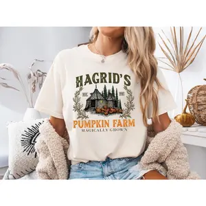 Hagrid’s Pumpkin Patch Sweatshirt, Fall Hoodie, Spooky Season Shirt, Halloween Pumpkin Farm Tee, Thanksgiving Crewneck