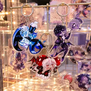 CRK Glitter Acrylic Keychains - Fanmade Shadow Milk, Candy Apple, Black Sapphire