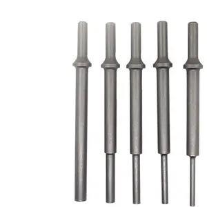 7" (177mm) Extra Long .401" Air Hammer Drift Punch Set 3/16" to 1/2" Punches Bits Compatible with ATD-5736