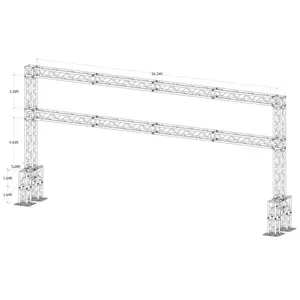 13.5 ft. High x 28.2 ft. Total Width Arch Truss