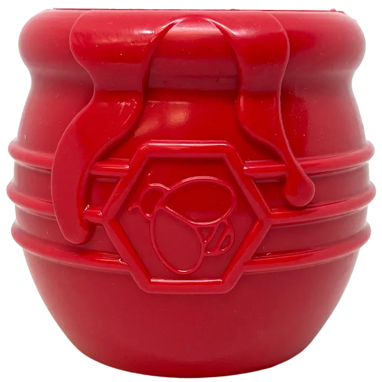 Large PUP-X Honey Pot Treat Dispenser - Red