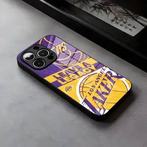 Los Angeles Lakers Phone Case Phone Case For IPhone 17 Pro Max 16 15 14 13 11 Pro Max Plus Glass Shockproof Phone Case