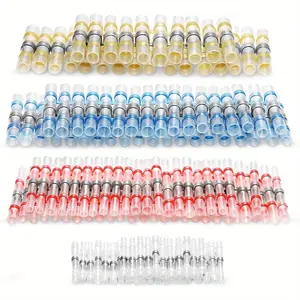 100pcs Welding Seal Wire Connector Kit, Heat Shrink Insulation Coupling Sleeve, Durable Solder Ring, Waterproof Electrical Terminals