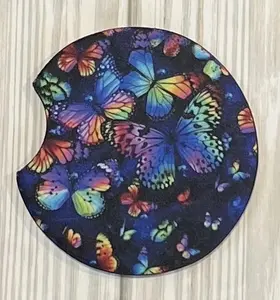 Butterfly car coaster | car coaster | Coaster for butterfly lovers | butterfly lover | birthday gift | gift for friend | gift for birthday