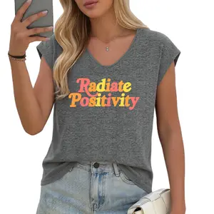 2025 Trendy Sleeveless Vest – Good Vibes Inspirational Print, Unisex Comfortable Streetwear for Summer