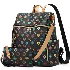 Backpack Purse for Women Fashion Multipurpose Design Handbag Ladies Shoulder Bags Travel Backpack PU Leather