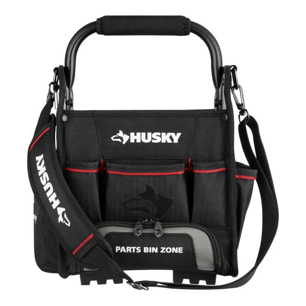 10 in. Tool Tote with Integrated Parts Bin Zone