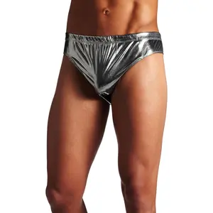Intimo Men's Liquid Metallic Bikini Brief Underwear