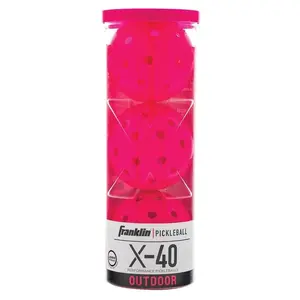 X-40 Outdoor Pickleballs 3 Pack Pink