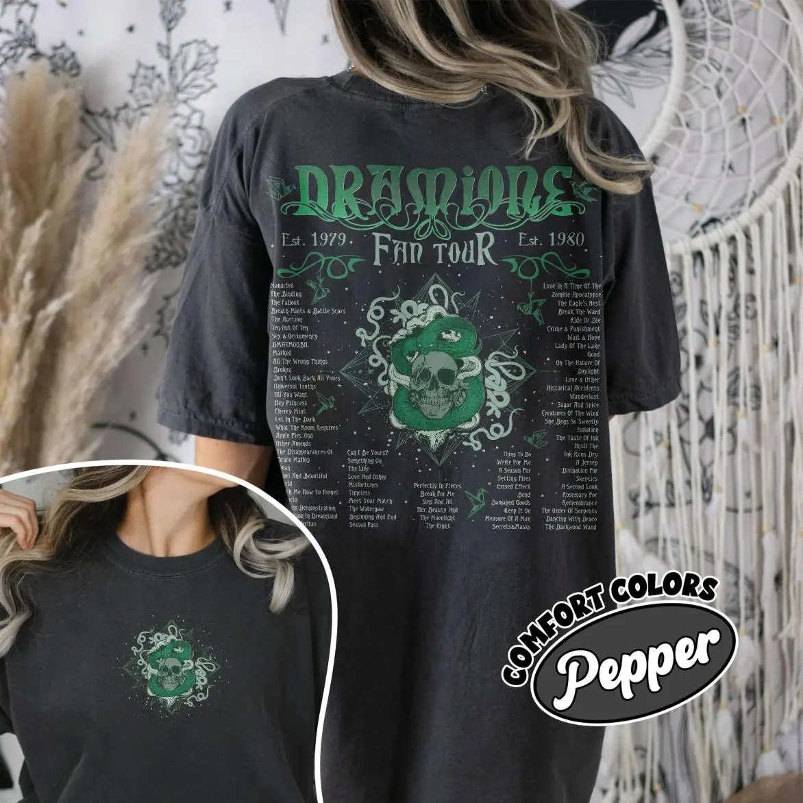 2 Side Dramione Fanfiction Shirt, Dramione Tour Shirts, Draco Manacled Inspired, HP Wizard Merch, Bookish Gift, Dark Academia Tee, Fresh Styles, Updated for Today, Wardrobe Staple, For Any Season