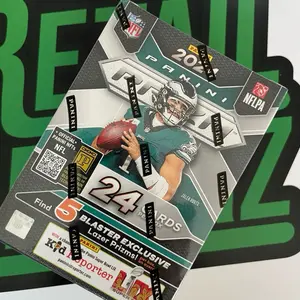 2024 Prizm Football Blaster Box and Packs - 6 Packs per Box / 4 Cards per Pack - Orange Lazer~