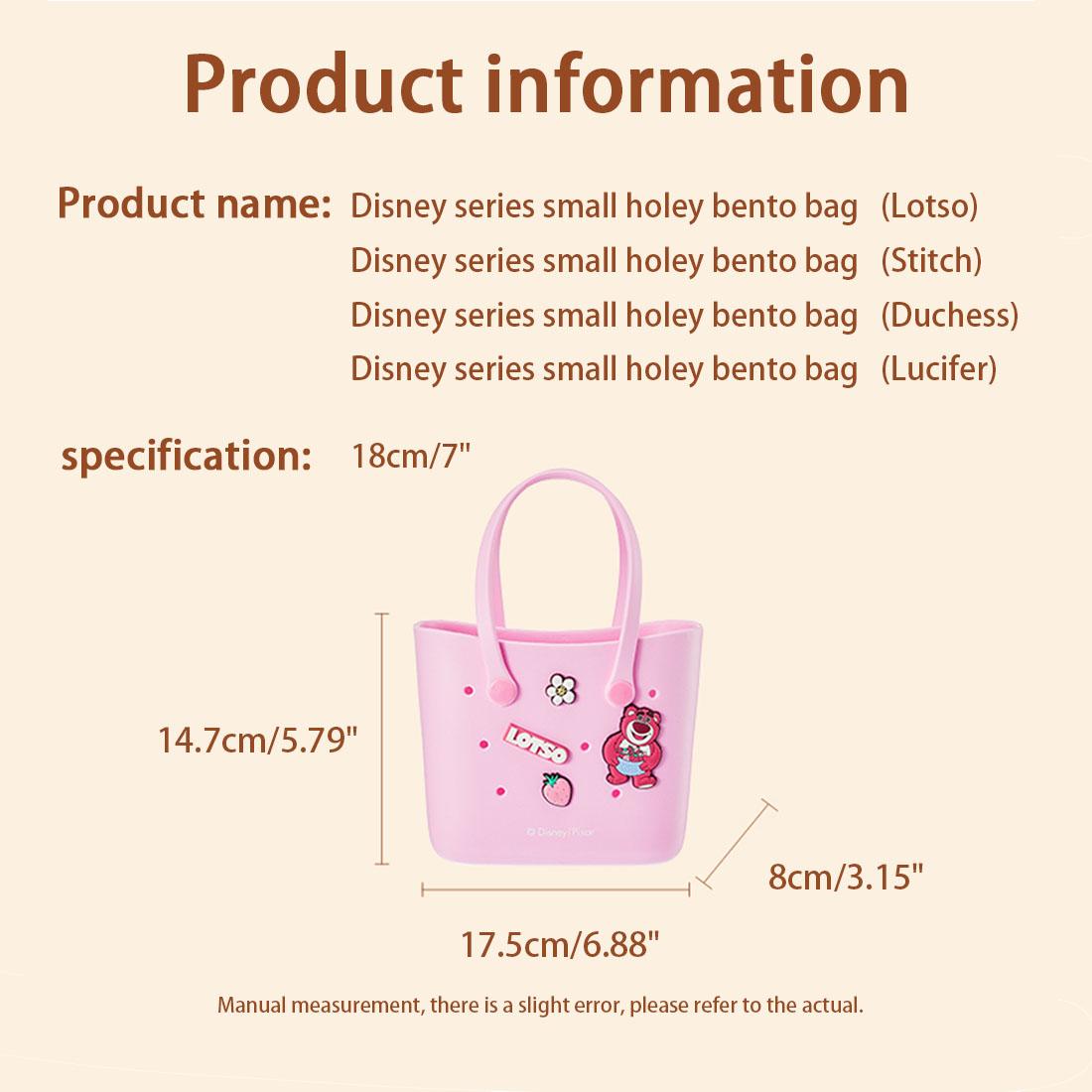 Disney Series Mini Hole-Style Bento Bag – Cute, Compact, and Practical Lunch Bag for Kids, Perfect for School, Picnic, or Everyday Use