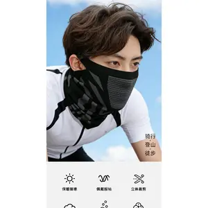 Four-season cycling face mask, unisex headscarf, windproof neck protector for mountain climbing, outdoor sports, cycling, and motorcycling