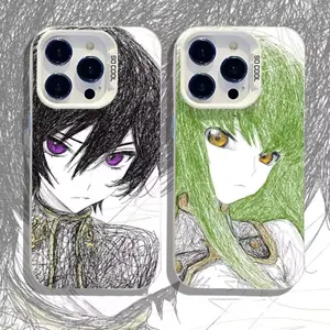 Unique Anime C-Code G-Geass phone case Compatible with iPhone 17/16/15/14/13/12/11/Pro/ProMax/Plus/Air/Xsmax/E, for Samsung S26/S25/S24/S23/S22/Plus/Ultra/Fe, Anti-Drop Matte Back Cover, Shockproof Cover, Couple Phone Cases, Valentine's Day Gift
