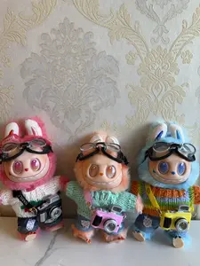 Labubu Adventure Knit Outfit with Mini Camera Accessory