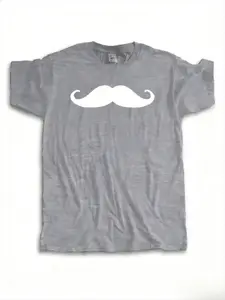 Casual Tee Shirts Tops Short sleeve t-shirt mustache hiphop t shirt funny moustache tshirt creative beard design t shirts