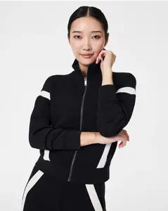 SPANX AirEssentials Striped Track Jacket