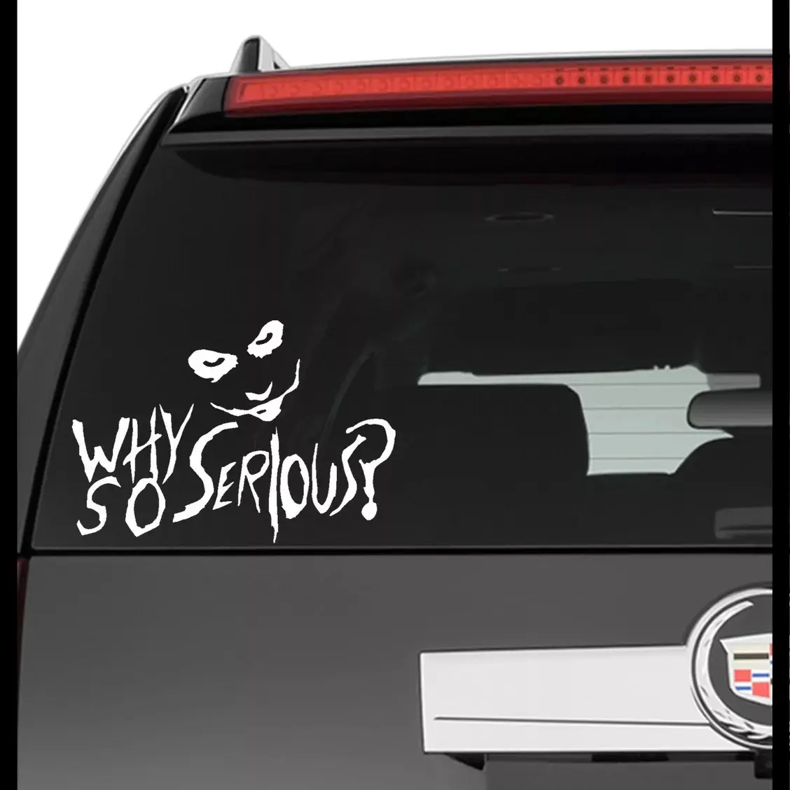 Serious Joker Saying Vinyl Decal for Cars, Trucks, Windows, Walls, Tablets, Laptops - 7” car bumper
