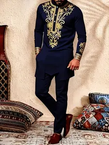 Men's Casual Sportswear Set, Includes Zipper Jacket, Perfect for Parties Weddings Outdoor Activities, Fashionable and Comfortable