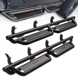 YITAMOTOR 6'' Running Boards Compatible with 2022-2026 Toyota Tundra Crewmax Cab(2 3/4 Size Rear Doors), Bolt-on Drop Side Step, Black Powder Coated All-Steel Nerf Bar