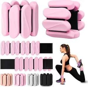 Wrist Weights, 2Pack Wrist Ankle Weights for Women & Men, 2lb Adjustable  Arm and  Weighted Bangles(1LBs Each), Fits for Yoga, Pilates,  Gym, Jogging, Cardio, Strength