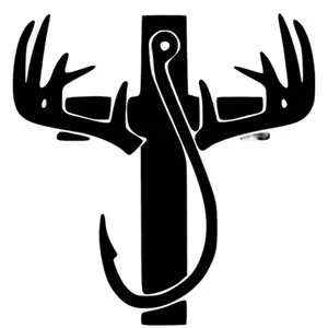 Hunting cross car decal