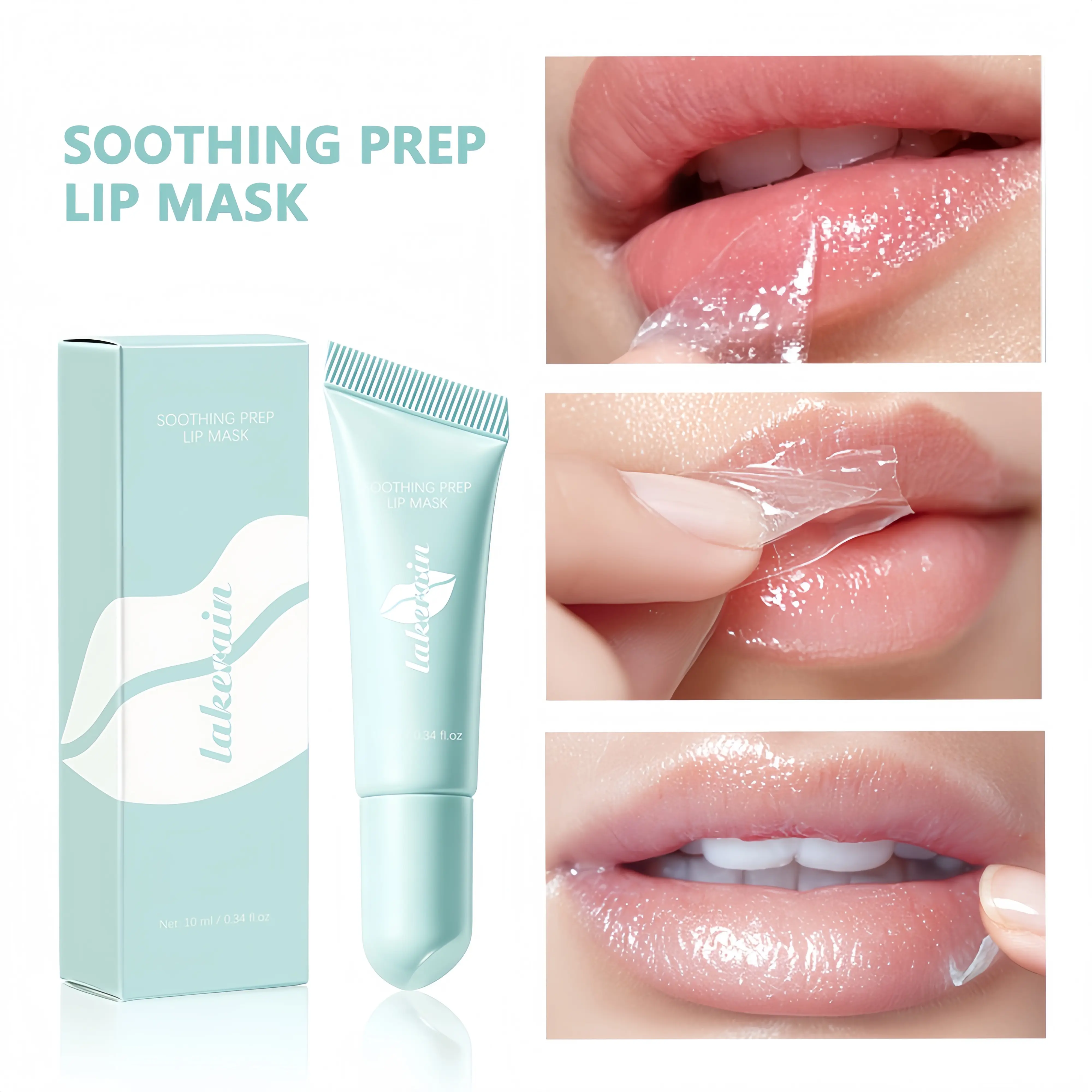 Soothing Prep Lip Mask — Cooling peel-off lip mask for smoother lip prep and a hydrated feel