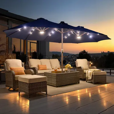 light for umbrella hole on patio table Hlcodca 7 Piece Dining Set with Hole, Outdoor Acacia Wood Furniture Set with Removable Cushion Garden, Backyard, Lawn, Poolside (Beige,Light Teak) : Patio, Lawn & Garden Fully weatherproof materials stand up to rain and UV without losing color or texture through repeated seasons of use. OVIOS Decorative LED Side Table