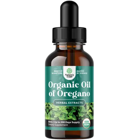 Nature's Craft Organic Oil of Oregano Liquid Drops - Antioxidant Boost, Digestion, Immune Support Herb Extracts Healthcare Detox